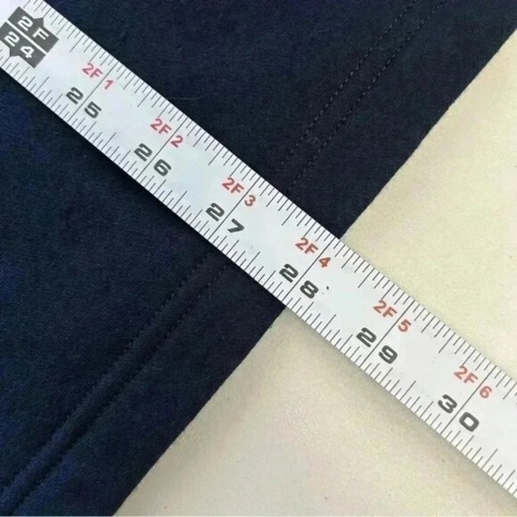 Michael Kors Mens Sweater 1/4 Zip Pullover Cotton Blend Navy Blue Size Medium - Picture 15 of 16